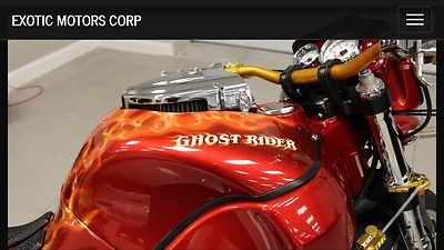 Buell : Other 2007 buell xb 125 cg red flames sculls ghostrider showbike