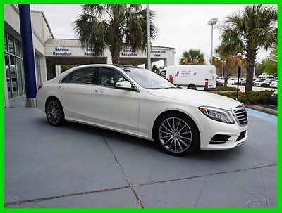 Mercedes-Benz : S-Class New 2015 Mercedes-Benz S550 Sedan GM Demo Call Now New 2015 Mercedes-Benz S-Class S550 Matte White Porcelain Night View DISTRONIC