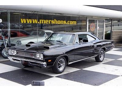 Dodge : Coronet 1969 dodge coronet r t 440 v 8 and 4 speed manual trans black on black