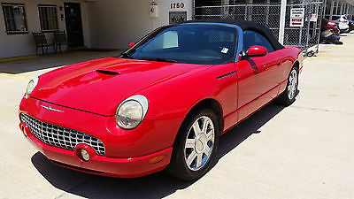 Ford : Thunderbird Base Convertible 2-Door 2003 ford thunderbird base convertible 2 door 3.9 l hot rod red and super clean