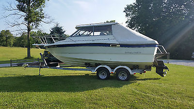 1988 Bayliner Trophy Galvanized Hardtop Boat 21ft. with 2001 Tandem Trailer