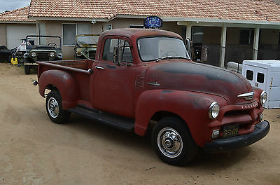 Chevrolet : Other Pickups 3100 1954 chevy pickup 3100 6 cyl 3 spd rat rod great patina