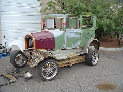 Ford : Model T NONE 1926 1927 ford 2 door sedan rat rod hot street rod