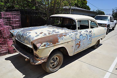 Chevrolet : Bel Air/150/210 good start 1955 chevrolet chevy two door sedan project clear title