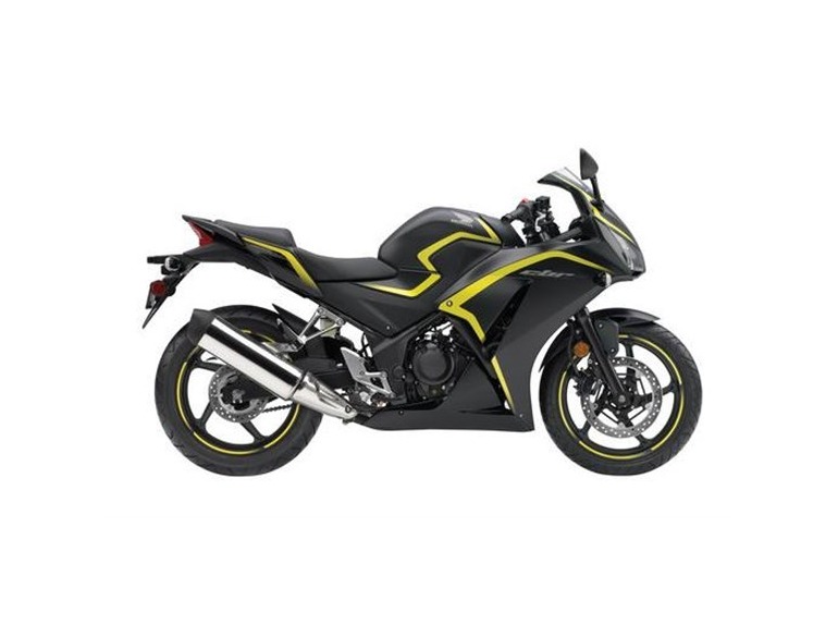 2015 Honda CBR300R ABS - Matte Black Metallic / Yellow