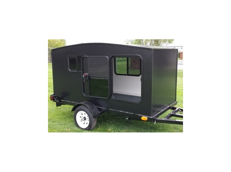 2015 GSI WonaDayGo 4' x 8' Black 1-2 Person Enclosed Camper Tail