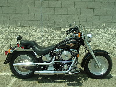Harley-Davidson : Softail 1998 harley davidson fatboy flstf in black um 30256 jbb