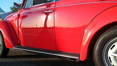 Volkswagen : Beetle - Classic ragtop convertible Beautifully restored Mars red Vw Convertible  Desert car Berg Details matter!
