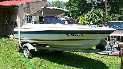 1986 BAYLINER 14’ CAPRI 50HP FORCE OUTBOARD AND GALVANIZED TRAILER