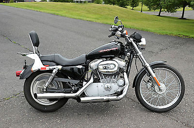 Harley-Davidson : Sportster 2004 vivid black harley davidson sportster custom xl 883 c xl 883 c many extras