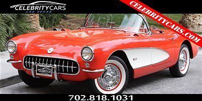 Chevrolet : Corvette C1 Roadster 1957 corvette c 1 roadster 283 v 8 4 spd both tops fully restored las vegas trades