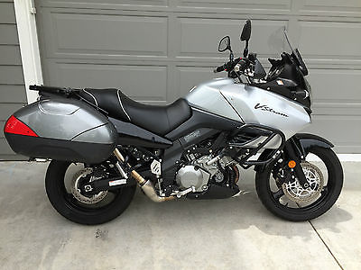 Suzuki : Other Sport Adventure Motorcycle with hard bags, Akropovic Exhaust, Risers, screens