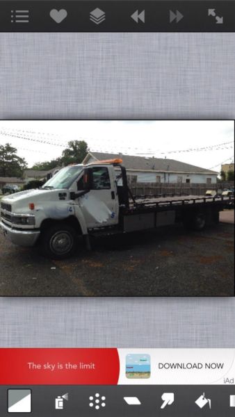 2008 Chevy 5500 flat bed tow truck