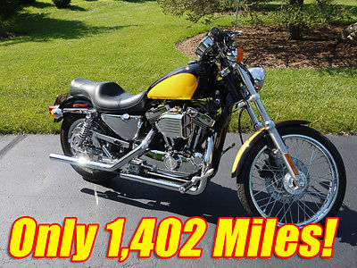 Harley-Davidson : Sportster 2001 harley davidson 1200 sportster custom only 1402 miles