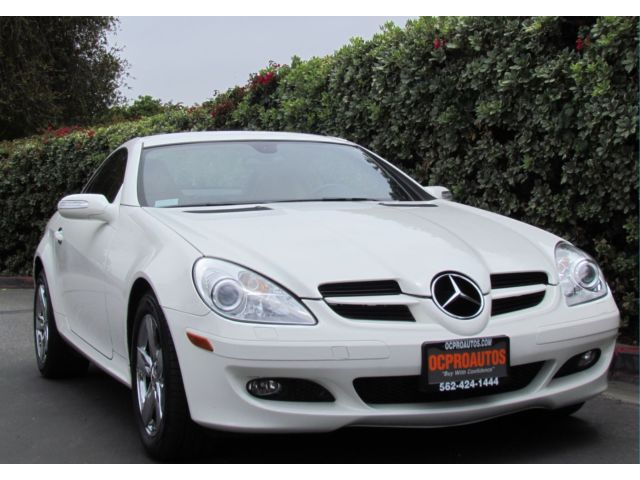 Mercedes-Benz : SLK-Class 2dr Roadster Power Hard Top Leather Alloy Wheels Power Seats Low Miles White Audio Controls