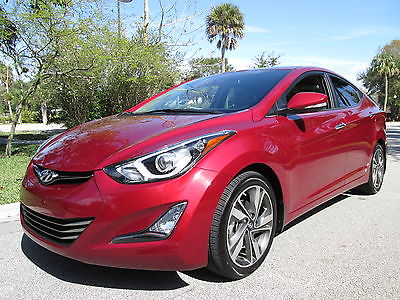 Hyundai : Elantra Limited Red,Immaculate,Limited,Loaded,One Owner,Low Miles,Clean,Like New,Warranty