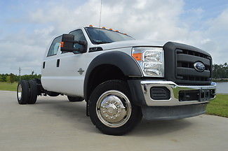 Ford : F-450 XL 2012 ford f 450 crew cab xl 4 x 4 diesel cab chassis low miles