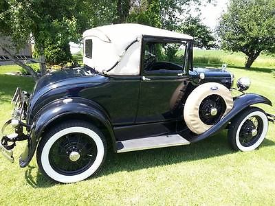 Ford : Model A sport coupe 1930 ford model a sport coupe with rumble seat