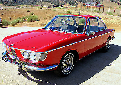 BMW : Other 2000CS COUPE BMW 1967 2000CS COUPE RED CALIFORNIA BLACK PLATE CAR REBUILT MOTOR 4 SPD