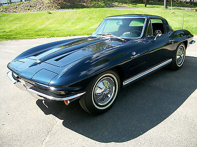 Chevrolet : Corvette Coupe 1964 corvette coupe fuel injected l 84 375 hp 20 000 orig miles daytona blue