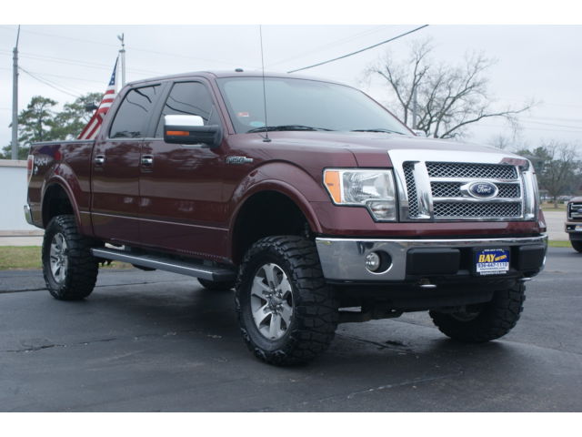 Ford : F-150 4WD SuperCre Lifted 4x4 Lariat New Tires Leather 5.4 Liter Bedliner One Owner Nitto's Nice