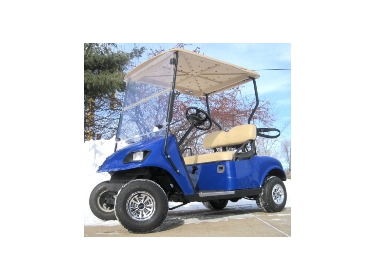 2011 Gsi 36V EZGO Golf Cart w/ Regal Body - Light Kit & SS Wheel
