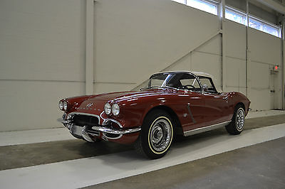 Chevrolet : Corvette Black 1962 chevrolet corvette 327 v 8 4 speed soft top rally wheels beautiful driver