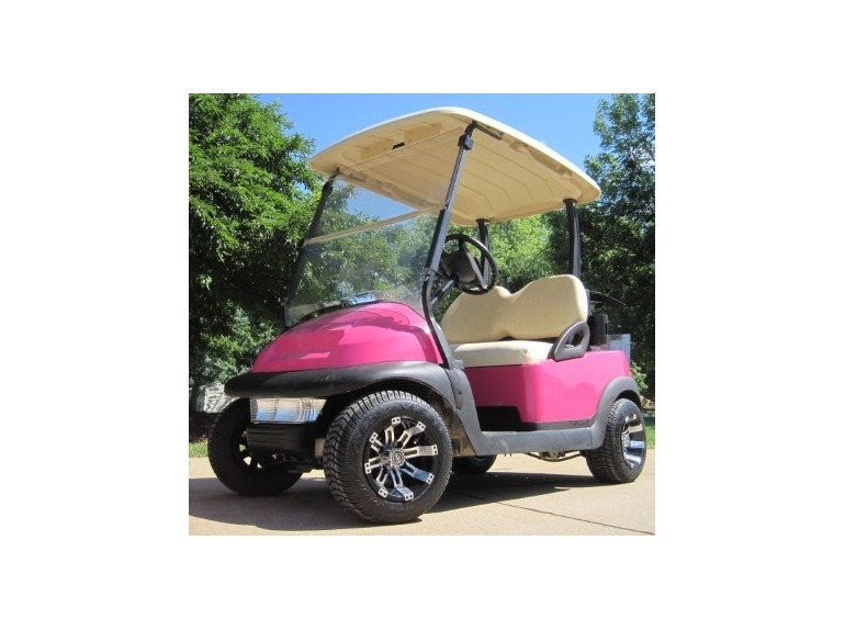 2015 Gsi Magenta Pink Club Car 48V Golf Cart With Custom Rims