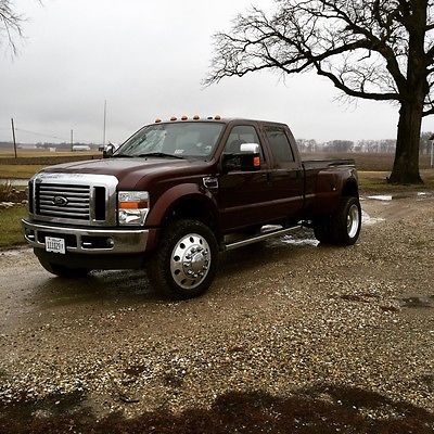 Ford : F-450 Lariat 2009 ford f 450 super duty lariat royal red black interior super clean low mile