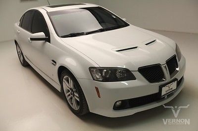 Pontiac : G8 Base Sedan RWD 2008 sunroof leather heated mp 3 auxiliary used preowned we finance 64 k miles