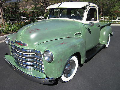 Chevrolet : Other Pickups deluxe 5 window cab 1953 chevy 3100 pickup deluxe 5 window cab all original faux patina