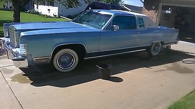 Lincoln : Continental Coupe Blue coupe white leather