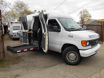 Ford : E-Series Van XL 2004 ford e 250 hi top wheelchair medical coach stretcher van