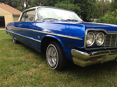 Chevrolet : Impala 2 Door 1964 chevrolet impala royal blue restored original 2 nd owner 20 yrs