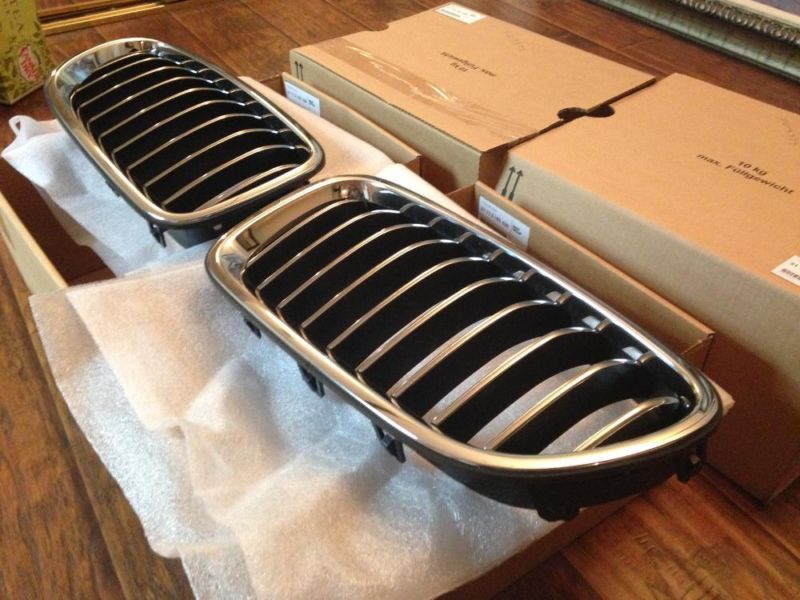 New Genuine BMW 5 Series Front GRILL Pair for 2011, 3