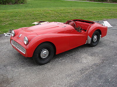 Triumph : Other RED WITH TAN INTERIOR TRIUMPH TR3A PROJECT, NO RUST, GOOD MECHANICALS