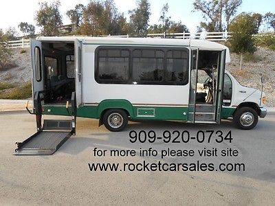 Ford : E-Series Van XL Ford E450 14 passenger shuttle bus van with wheel chair lift ( handicapped )