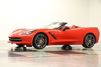Chevrolet : Corvette Z51 3LT Stingray Navigation Leather Torch Red Convertible New GPS Heated Cooled Adrenaline Leather 15 14 Automatic Bluetooth Head Up Auto