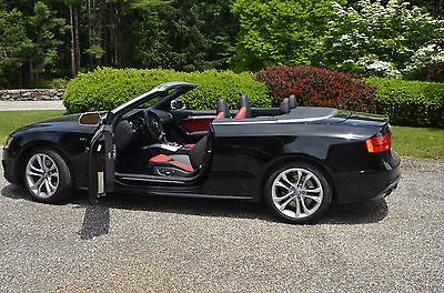 Audi : S5 S5  Audi S5 Convertible Black with Red and Black interior
