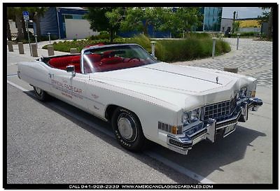 Cadillac : Eldorado 1973 cadillac eldorado 19 k miles indy 500 original paint interior excellent