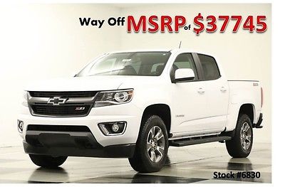 Chevrolet : Colorado MSRP$37745 4WD Z71 GPS Heated Leather Summit White Crew New Navigation 15 Seats Rear Camera Rmt Start Bluetooth Cab Off Road 4X4 3.6L V6