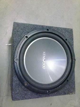 Kenwood 12 inch sub and box 300rms $30, 1