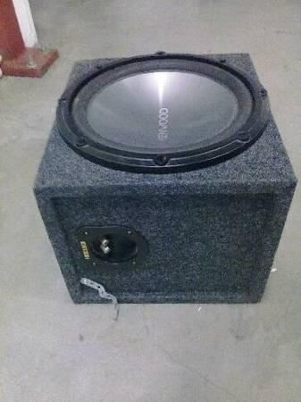 Kenwood 12 inch sub and box 300rms $30, 0