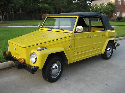 Volkswagen : Thing Yellow 1974 VW Thing with 4 Side Windows