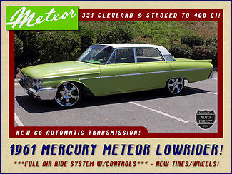 Mercury : Other Meteor Low Rider - OVER 30K INVESTED! 351 clevland rebuilt stroked to 408 ci new c 6 automatic full air ride system