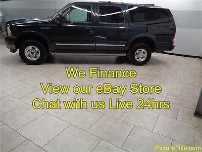 Ford : Excursion Limited 4WD 02 excursion limited 4 x 4 3 rd row leather heated seats tv dvd we finance texas