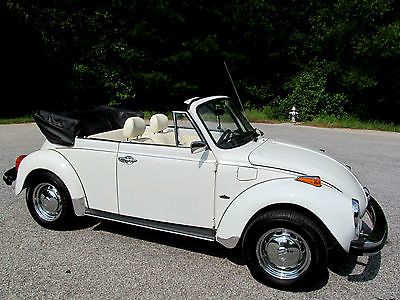 Volkswagen : Beetle - Classic Convertible TRIPLE WHITE, LOW MILES, BEAUTIFUL DRIVER READY FOR THE ROAD!  Watch Video