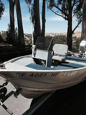 14' Aluminum Westcoaster fishing boat with trailer and 25 HP Honda Outboard