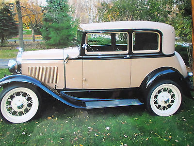 Ford : Model A Victoria Leather Back Ford 1931 Model A Victoria