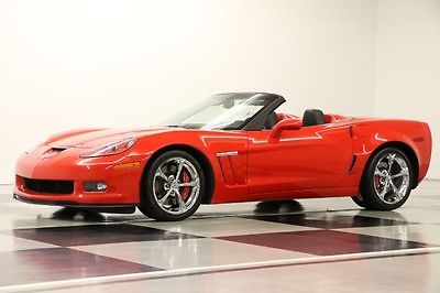 Chevrolet : Corvette 3LT Grand Sport GPS Leather Torch Red Convertible Navigation Heated Head Up Bose Memory Auto Automatic 2012 12 13 Black Power Top